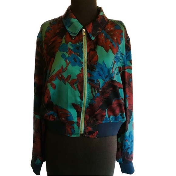 Urban Outfitters Tropical Bomber Jacket - Picture 3 of 10